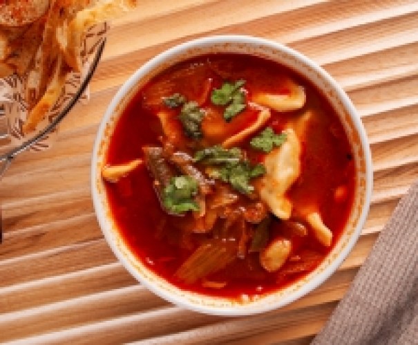 Лагман с бараниной и домашней лапшой